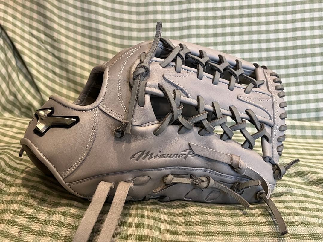 【極美品】ミズノプロ A51 軟式 外野手用 グローブ イチローモデル 色グレー