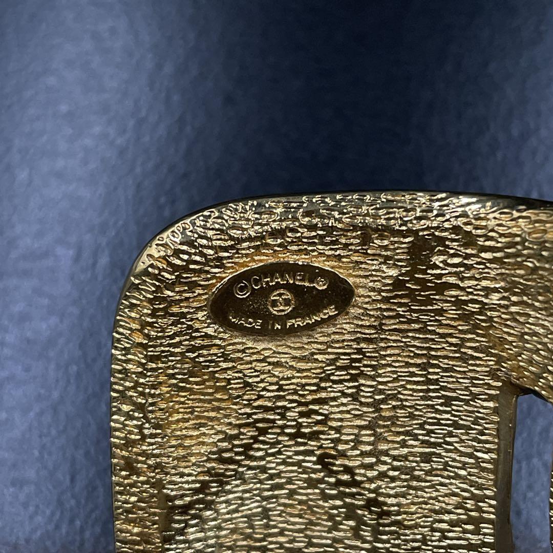 入手困難　鑑定済み　オールド　シャネル　バングル　マトラッセ　ロゴ　ゴールド