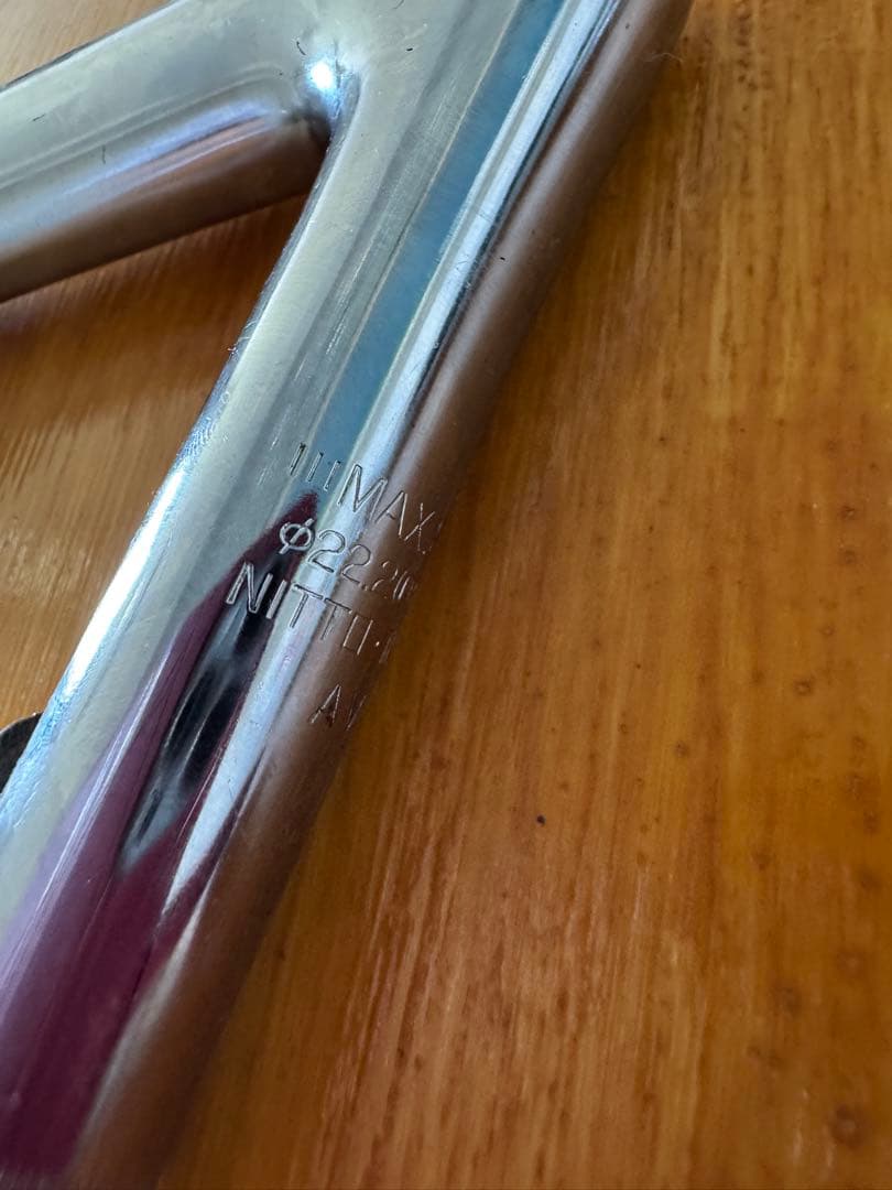 美品　日東　NJ-PRO クロモリ65°ステム　NJS刻印あり　140mm