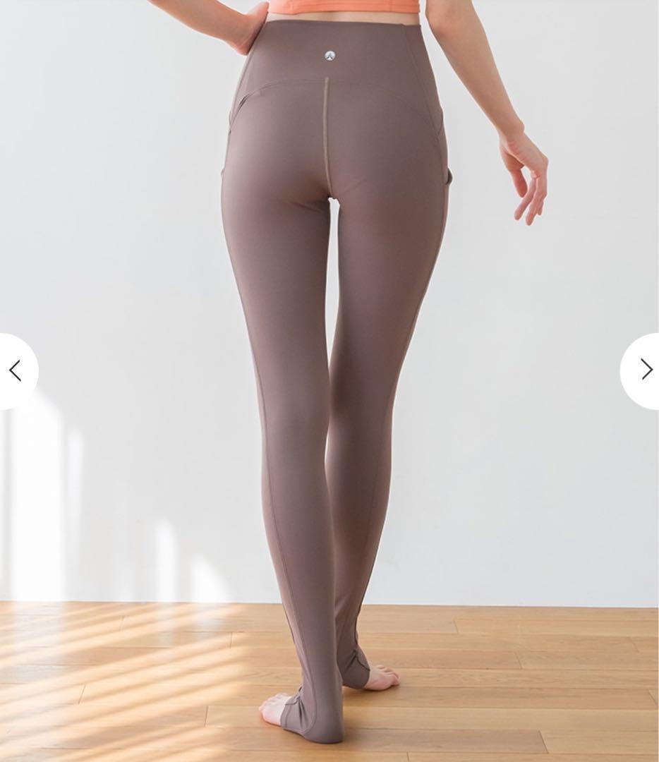 あやまま☆SUKALAトレンカレギンス　グレー サイドポケット付