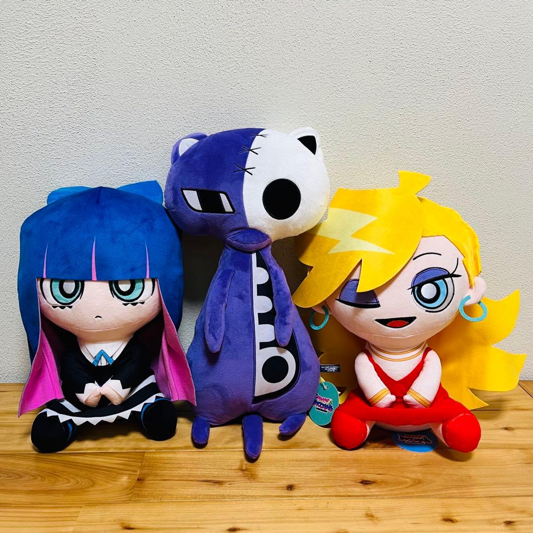 NEWパンティ&ストッキングwithガーターベルト　GiGO　ぬいぐるみ　計３点