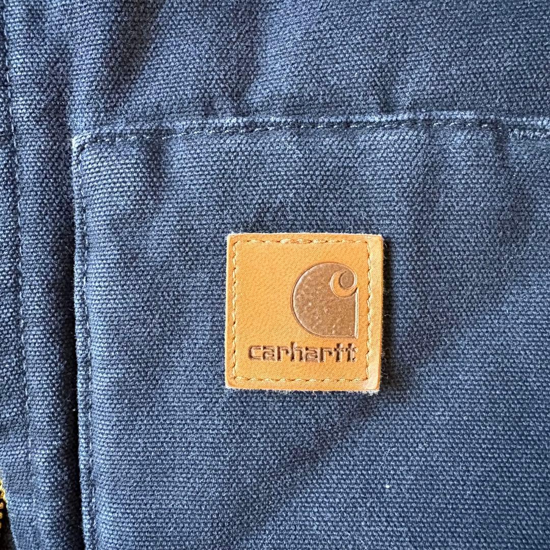 【美品】Carhartt カーハート ダックベスト メキシコ製M ダークネイビー