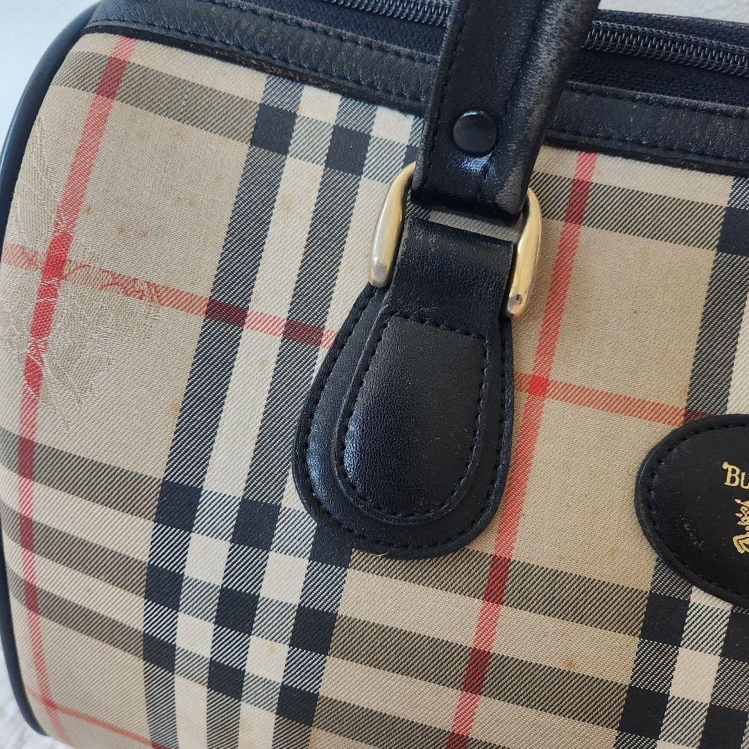 バーバリー　ミニボストン　ハンドバッグ　ノバチェック　ビンテージ
