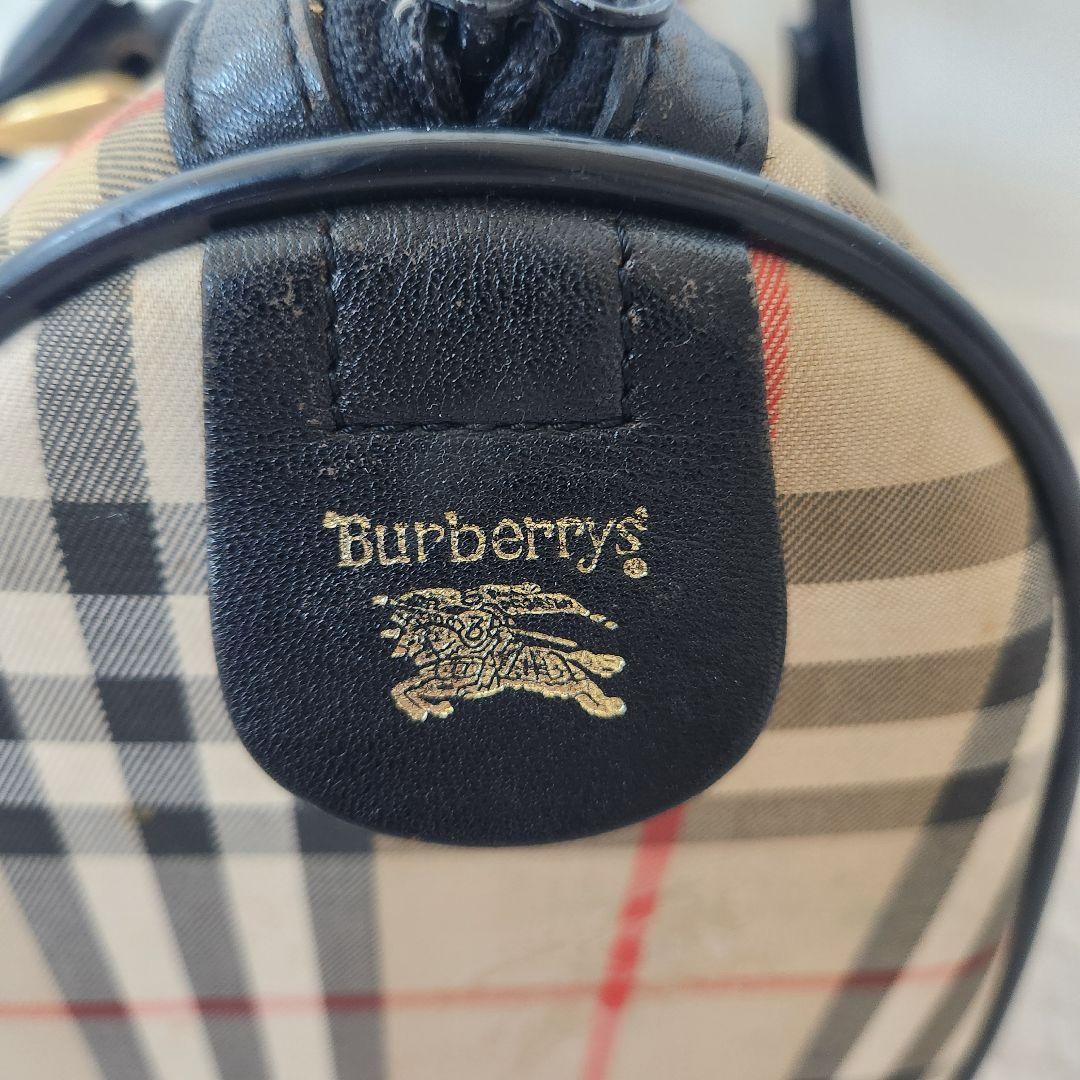 バーバリー　ミニボストン　ハンドバッグ　ノバチェック　ビンテージ