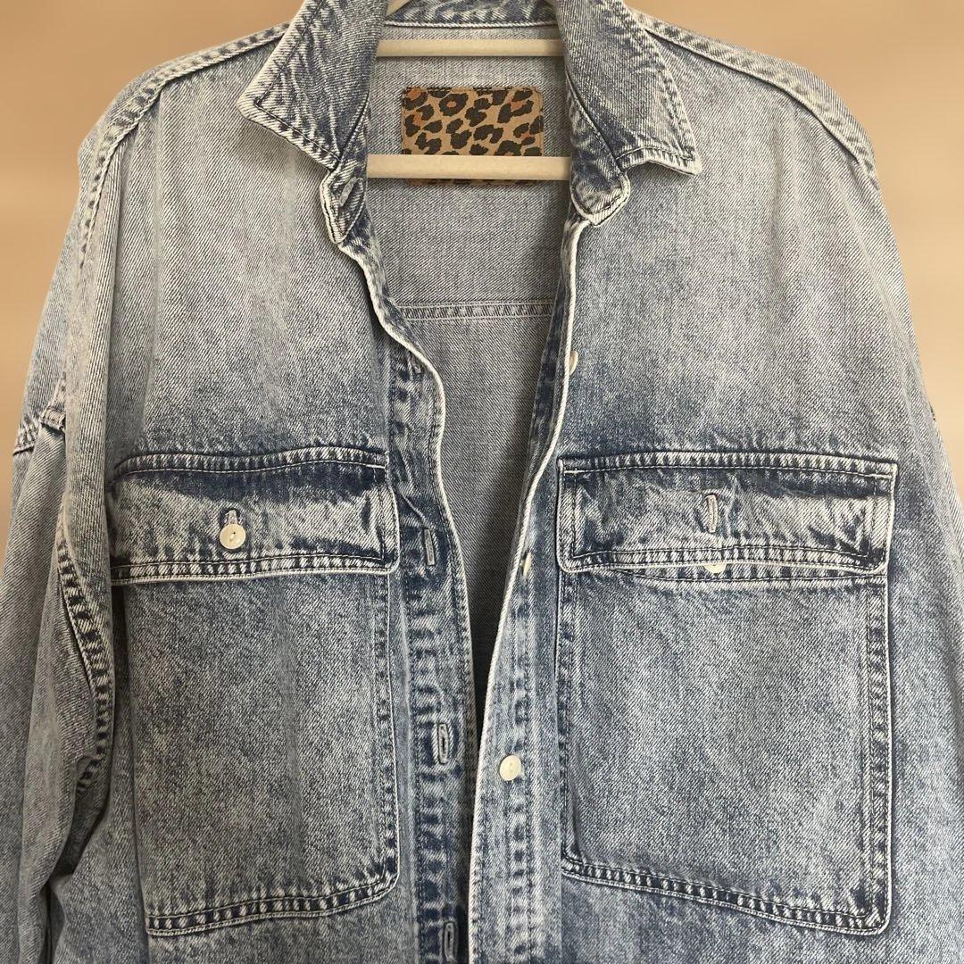 美品Whim Gazetteオーバーサイズデニムシャツ