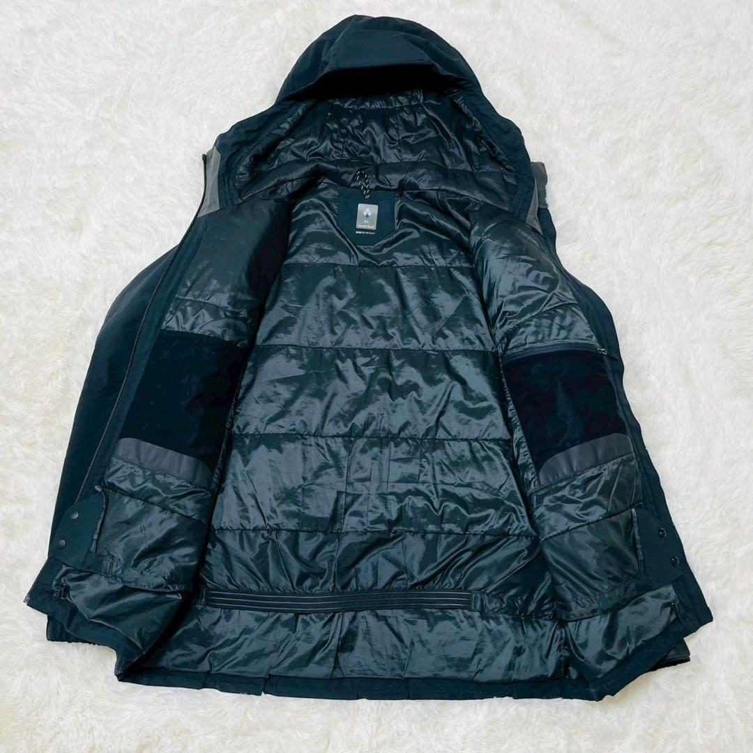 モンベル　パウダーステップ パーカ XL　ブラック　スタッフバックなし①