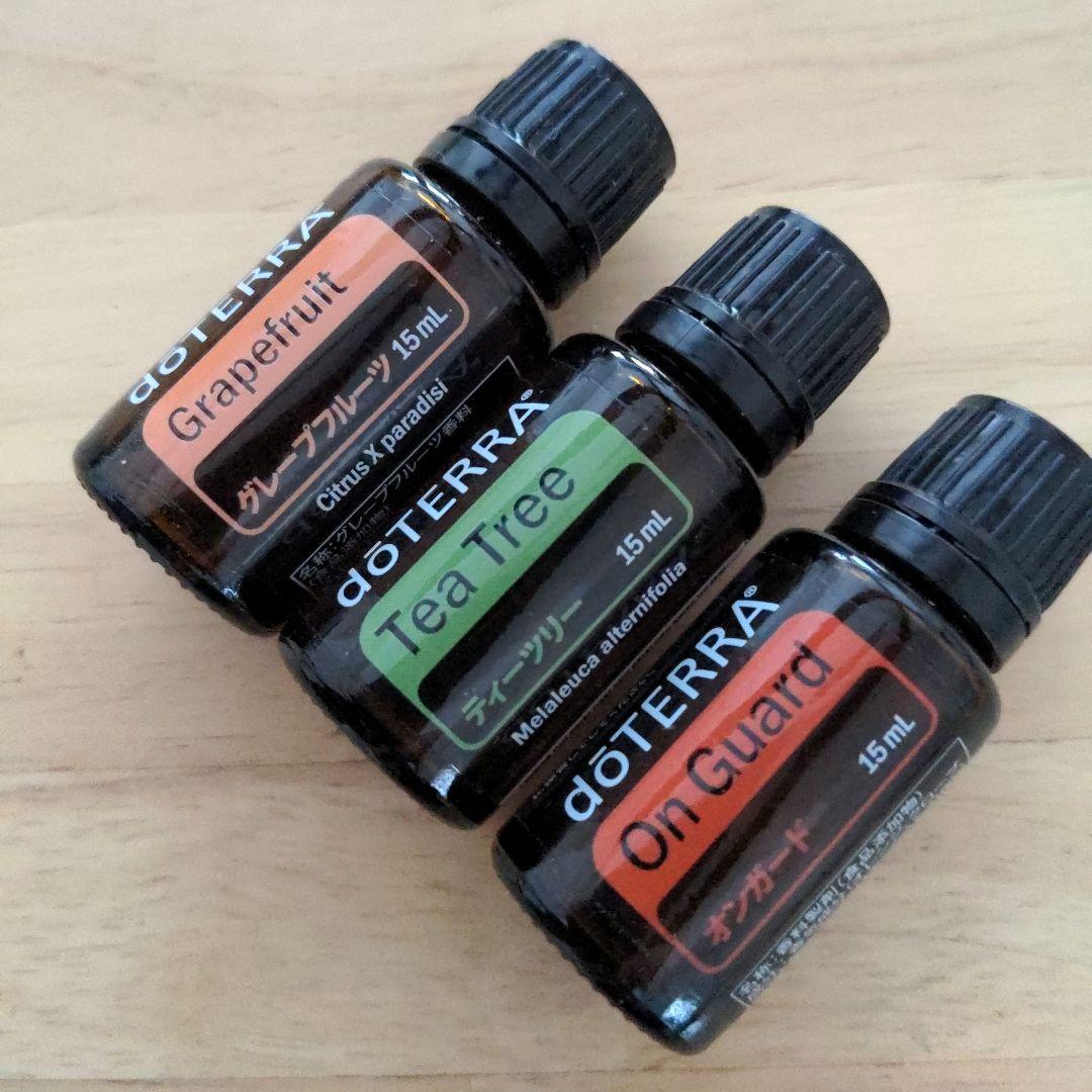 ドテラ　doTERRA　グレープフルーツ&ティーツリー&オンガード15ml　新品