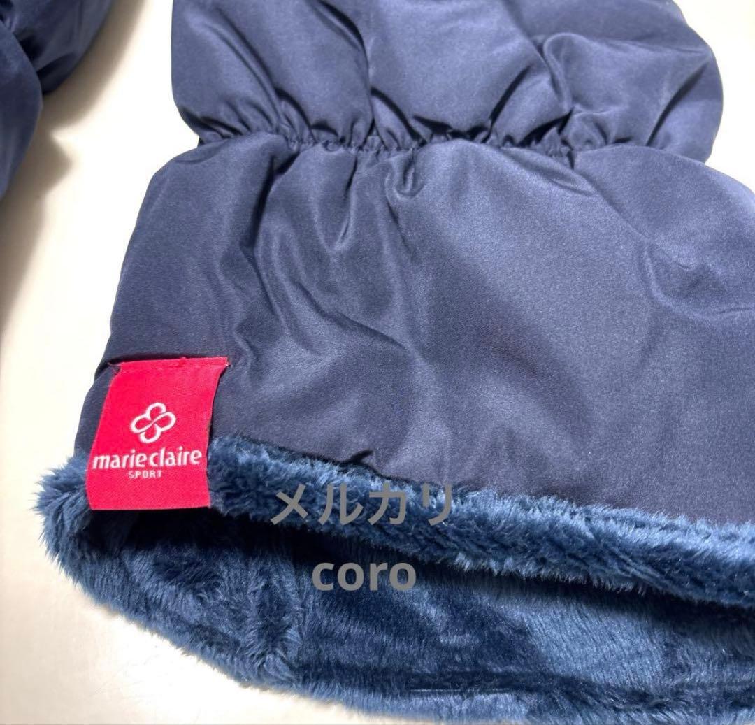 タグ付 マリクレール レディース ゴルフウェア レッグウォーマー 防寒 中綿