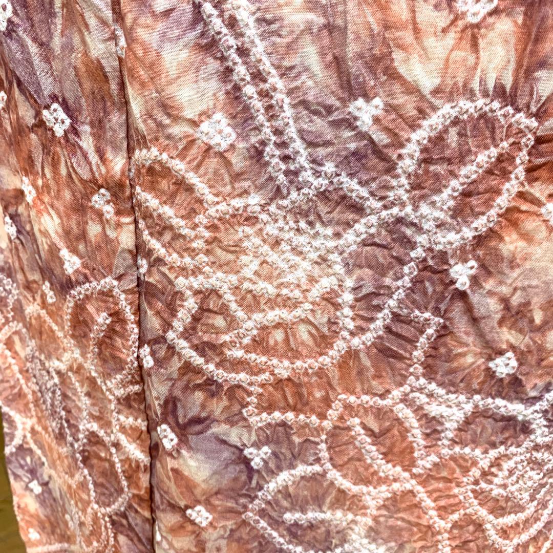 着物　浴衣　有松絞り　クリーニング済み　絞り浴衣　有松鳴門絞り