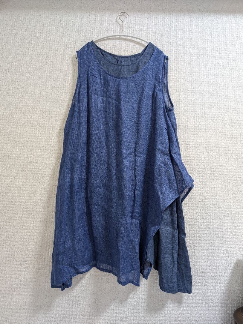 値下げ　⑨センソユニコ 　慈雨　チュニック　青
