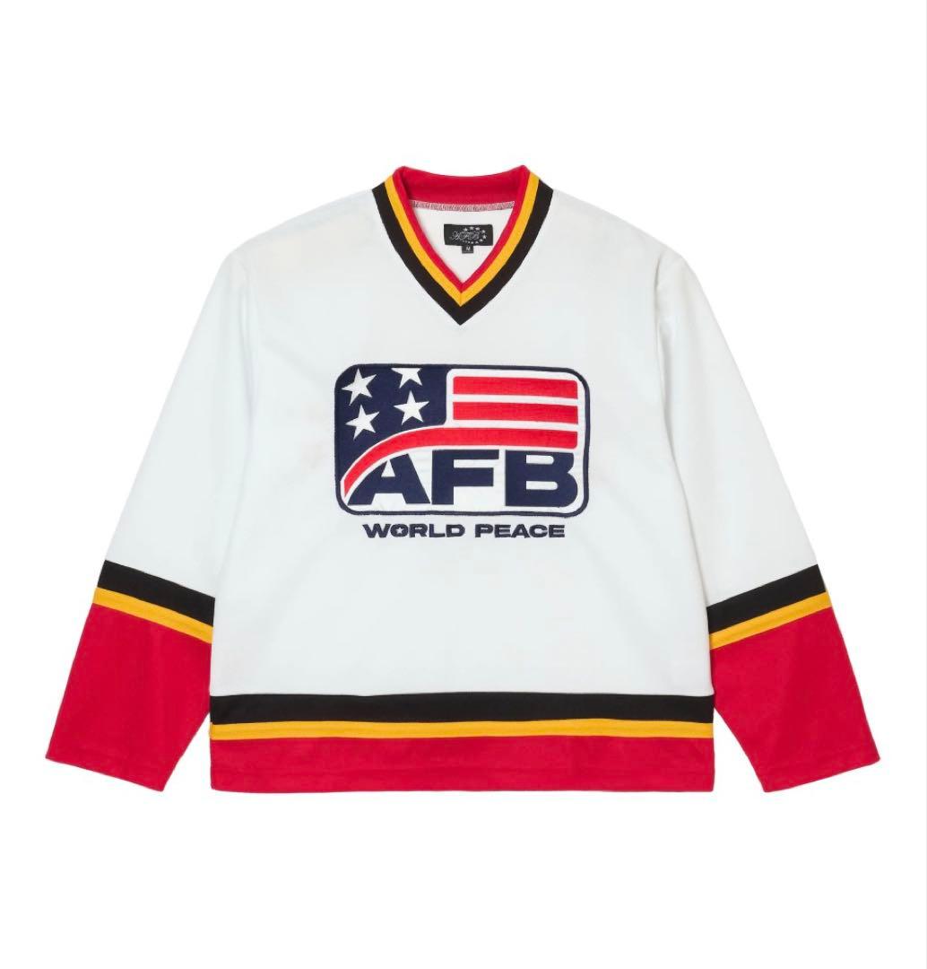 ガ*ム様 AFB WORLD PEACE Vネック長袖Tシャツ 値下げー！！！！