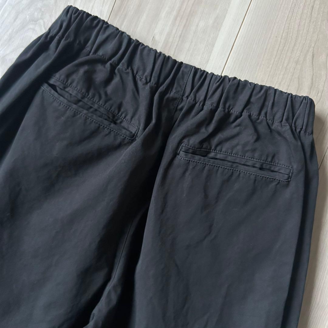 25SS＊かぐれ コットンクロップドパンツ 黒 ブラック 製品染め