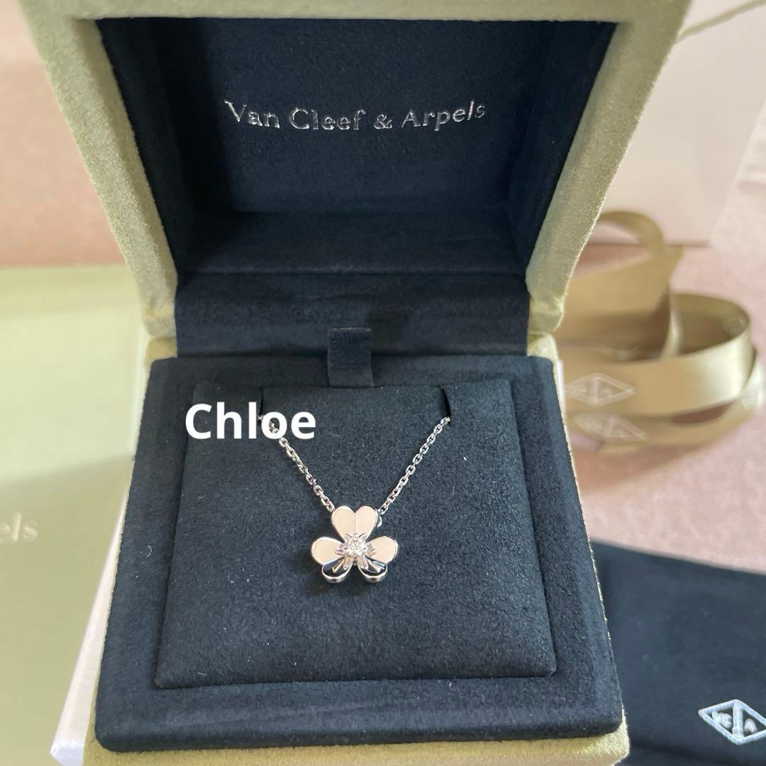 【ほぼ新品】ヴァンクリーフ⭐︎フリヴォル　ミニネックレス　銀座メゾン店購入