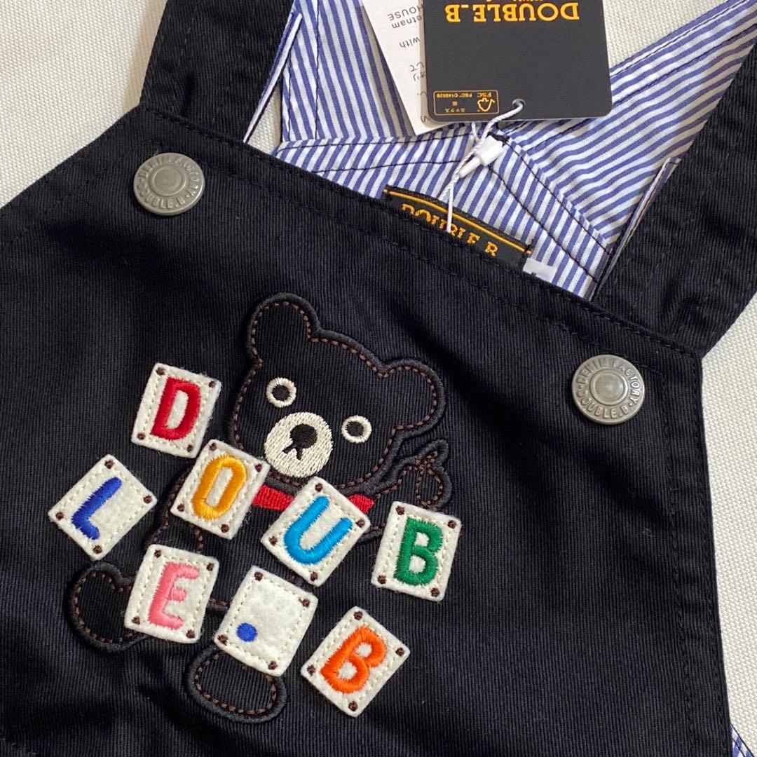 ★新品★MIKI HOUSE/ダブルビー★L(90-100)★オーバーオール