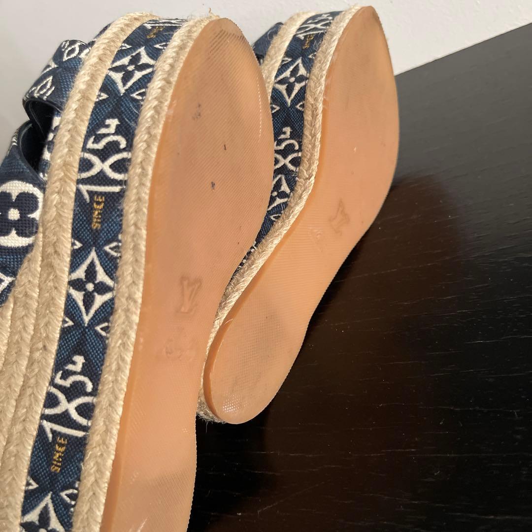 Louis Vuitton エスパドリーユサンダル ネイビー