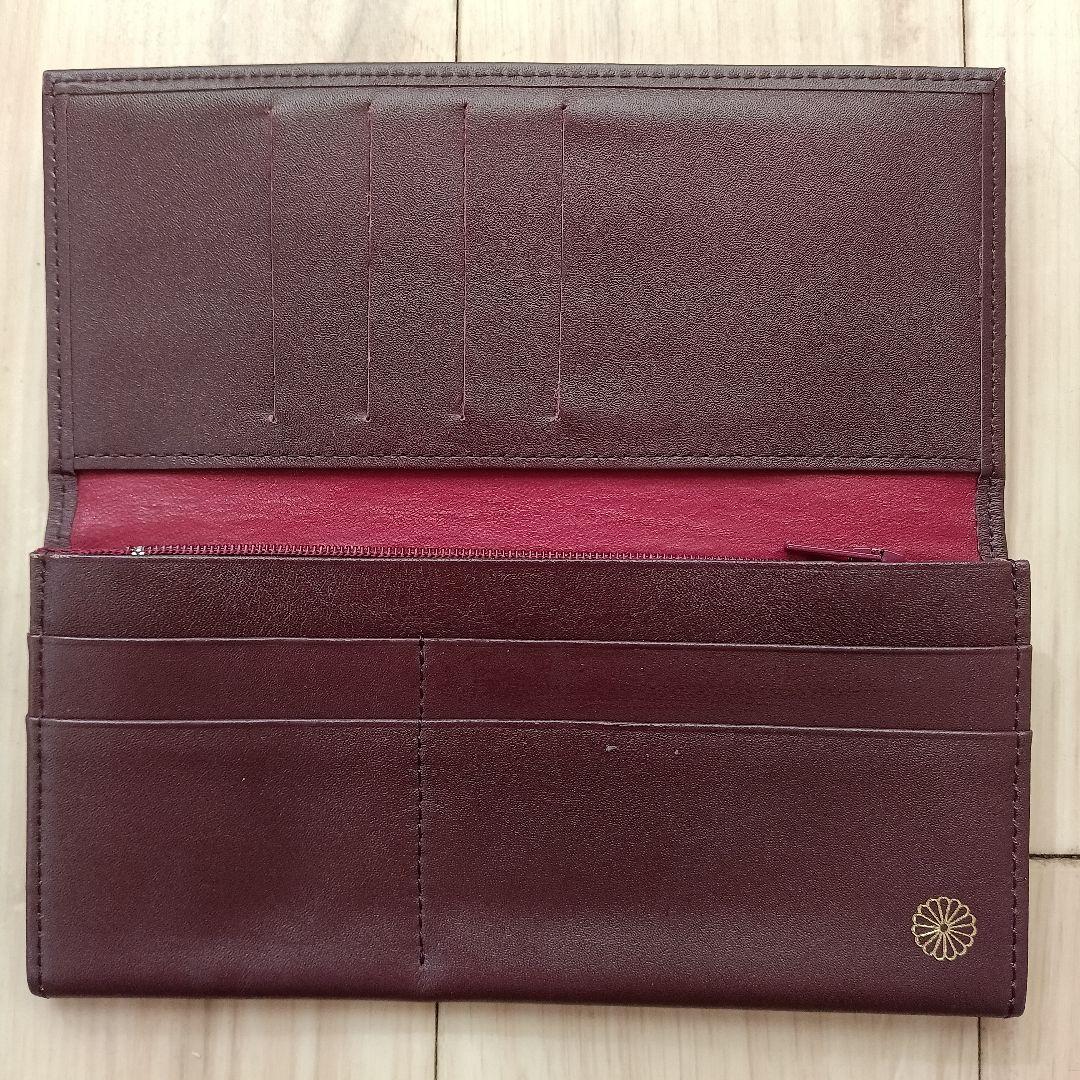 【美品】皇居財布 ワインレッド