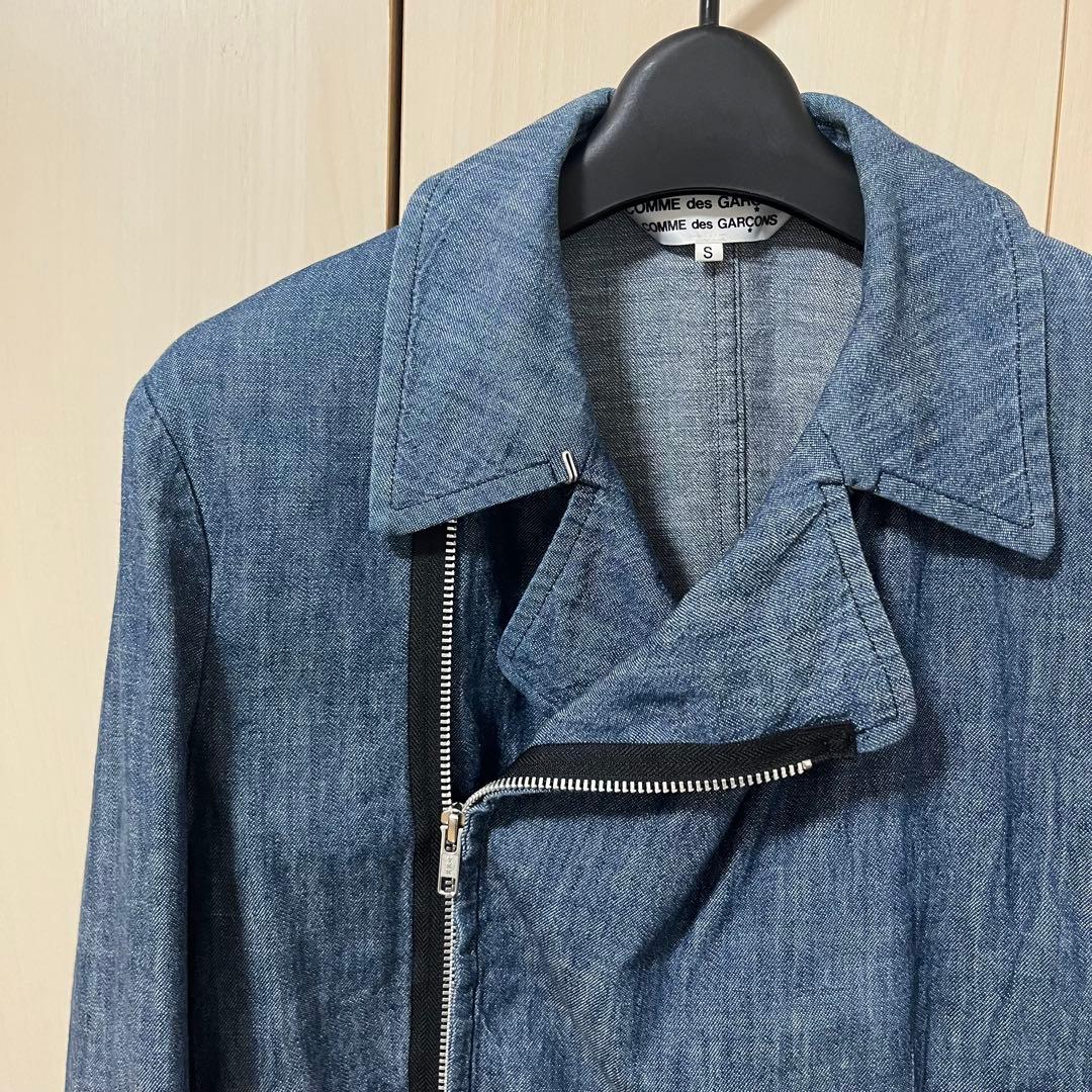 COMME des GARCONS デニムライダースジャケット