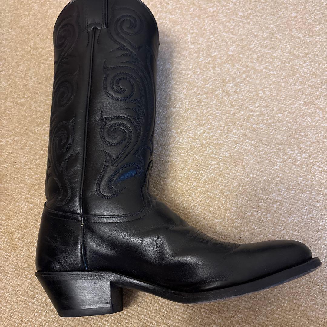 Tony Lama ブラック ウエスタンブーツ(ビンテージ)