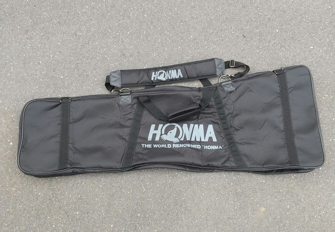 HONMA ゴルフバッグ 黒 ショルダーストラップ付き