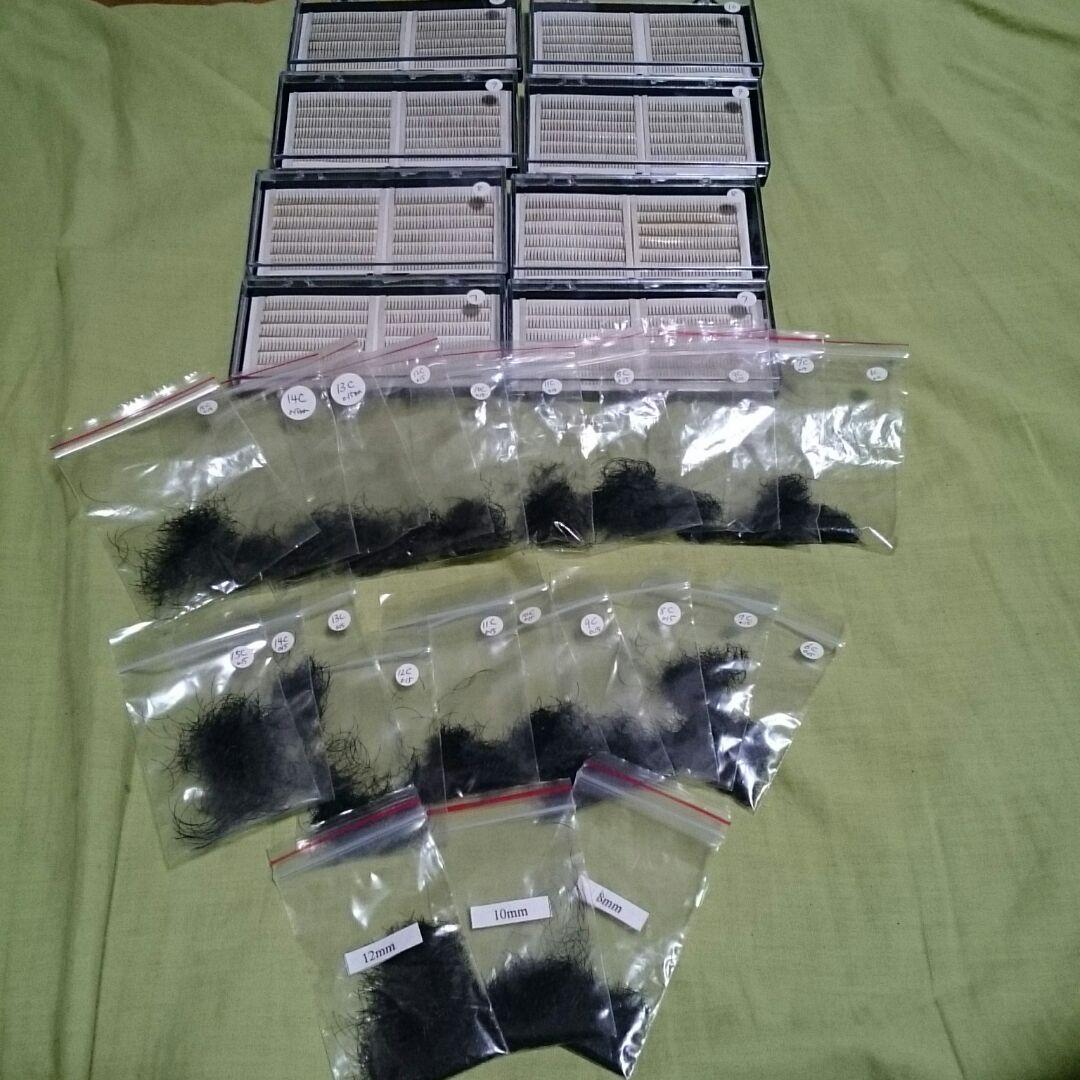 マツゲエクステ セット 商材 眉毛エクステ 下まつげエクステ 睫毛