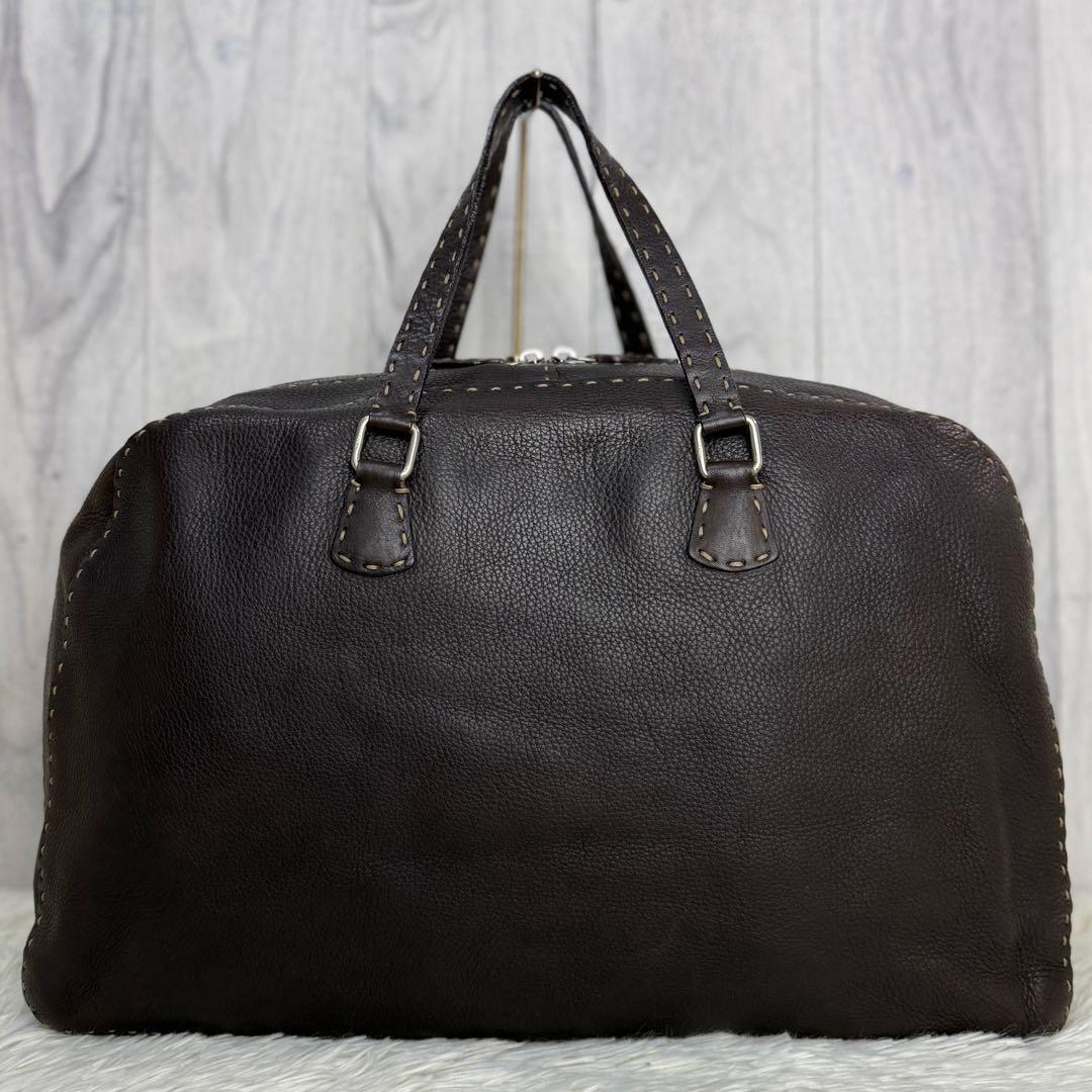 定価450000円♡ローマンカーフレザー♡FENDI フェンディ ボストンバッグ