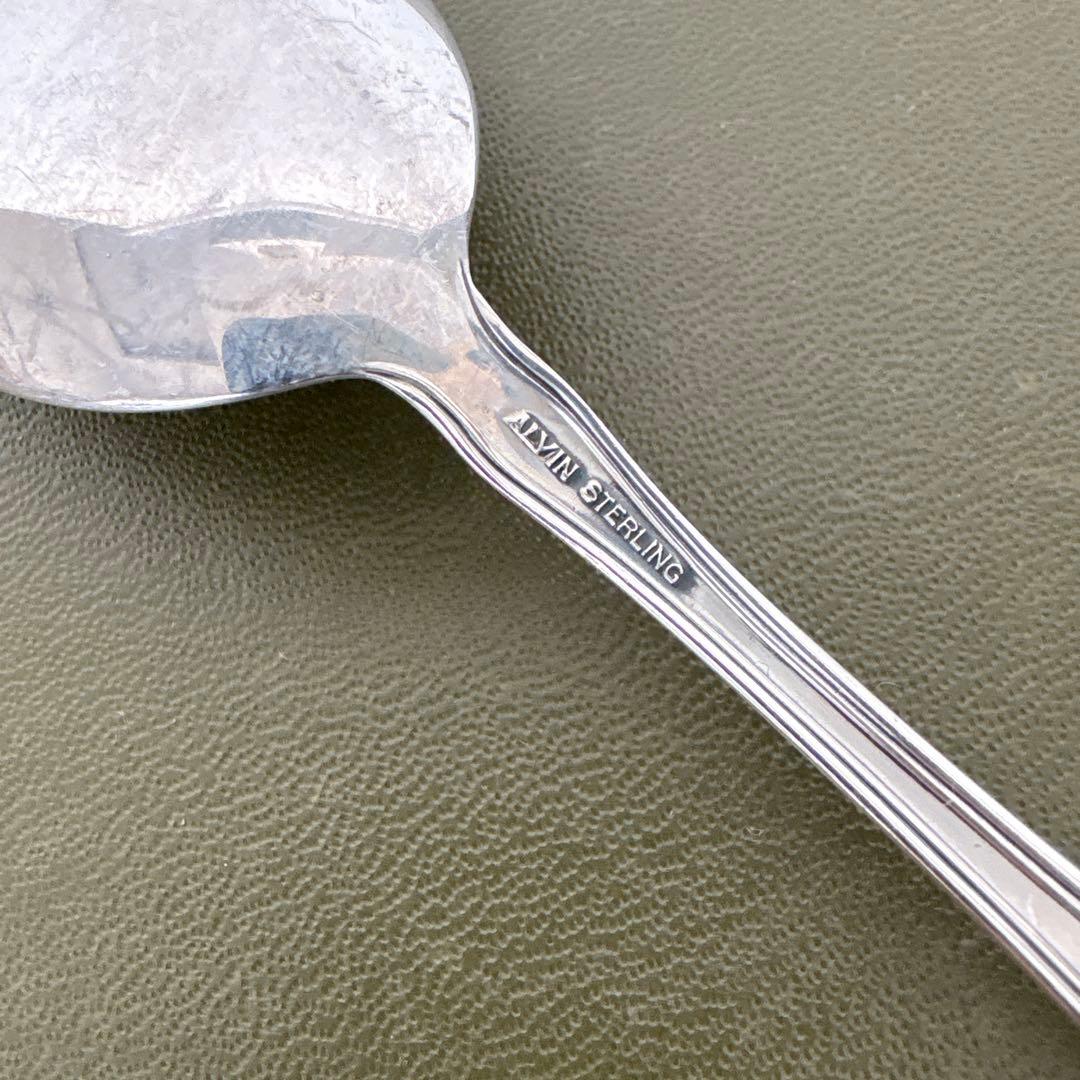 ビンテージ　ALVIN STERLINGスプーン　Chateau Rose 純銀