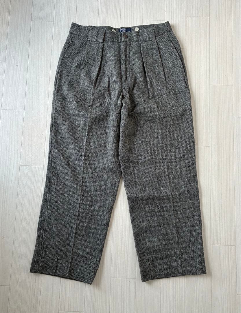 80s Polo by Ralph Lauren USA製 ウールスラックス