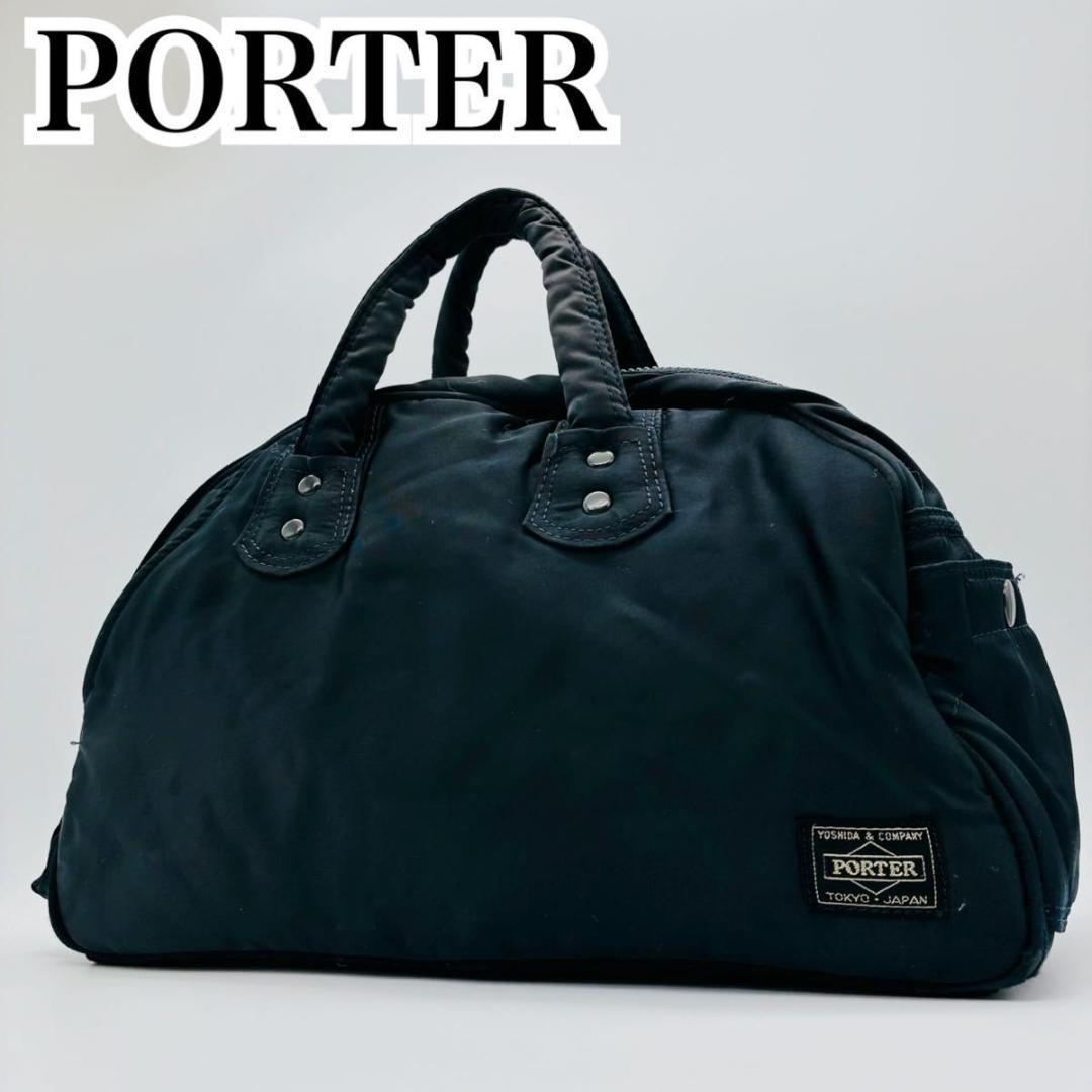 PORTER ポーター タンカー ネイビー ハンドバッグ ミニボストン ナイロン