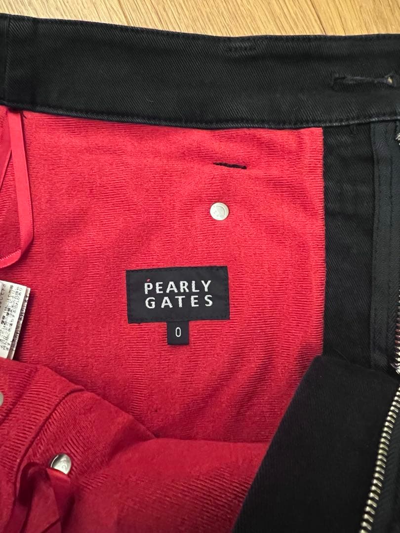 パーリーゲイツ ニット パーカー ワッペン 裏起毛 蓄熱 スカート 0 Sサイズ