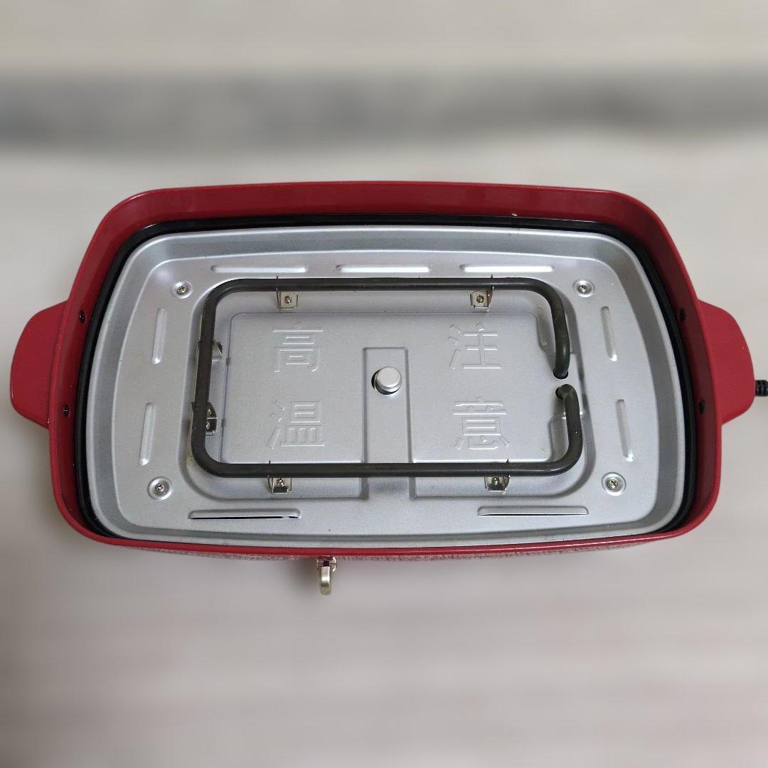 【美品】BRUNO ホットプレート グランデサイズ レッド