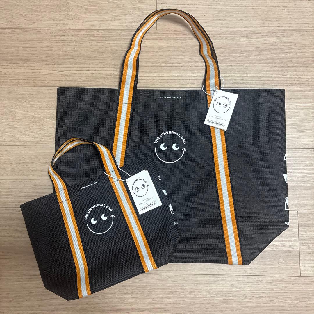 アニヤハインドマーチ　エコバッグ　ユニバーサルバッグ　大小2点セット