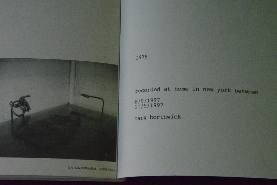 【Mark Borthwick】　1997年　私家版 ★★大幅に値下げしました