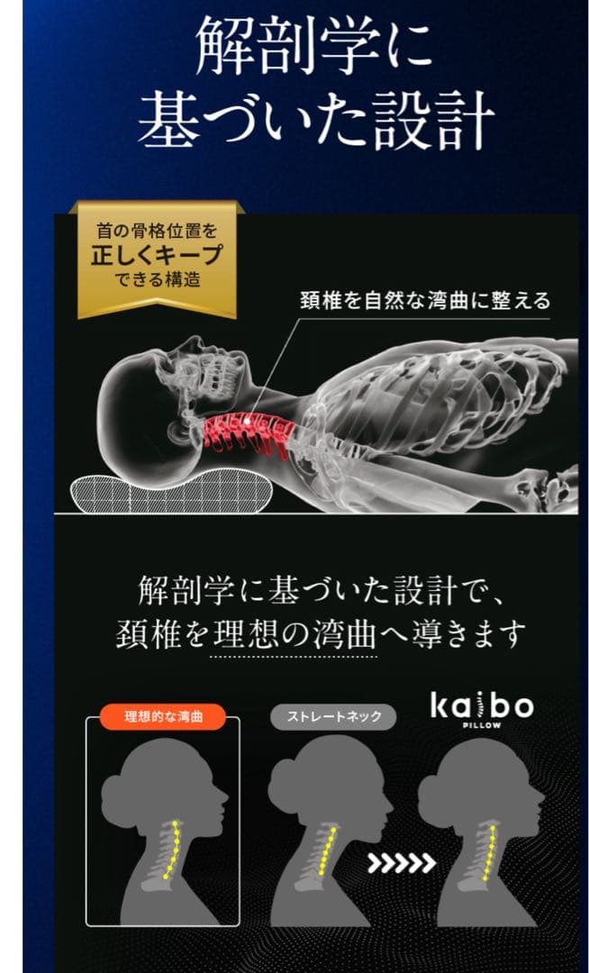 Ｆ★【新品未使用】 kaibo 整体枕