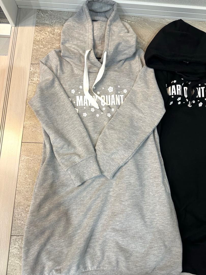 最終値下げ！MARY QUANT フード付きワンピースパーカー 2色セット