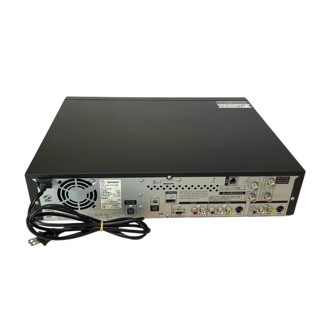 SHARP AQUOS HDD DVD ビデオ一体型レコーダー DV-ACV52