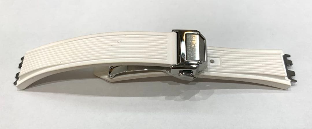 ウブロ　ホワイト ラバーベルト ステンレスバックル