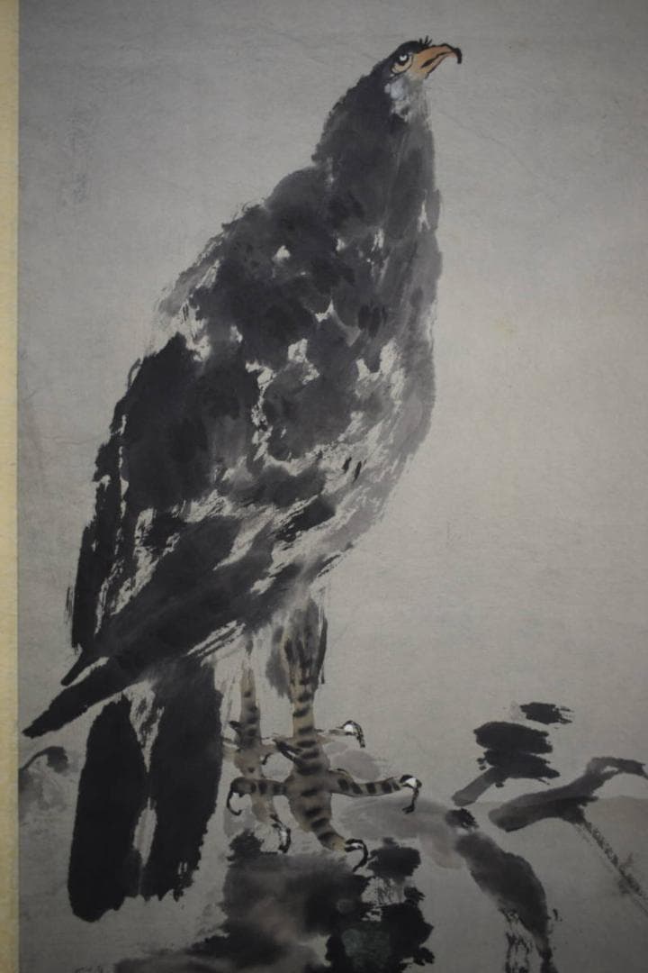 複製/斎白石/斉白石/鷹画賛/工芸/布袋屋掛軸HJ-633