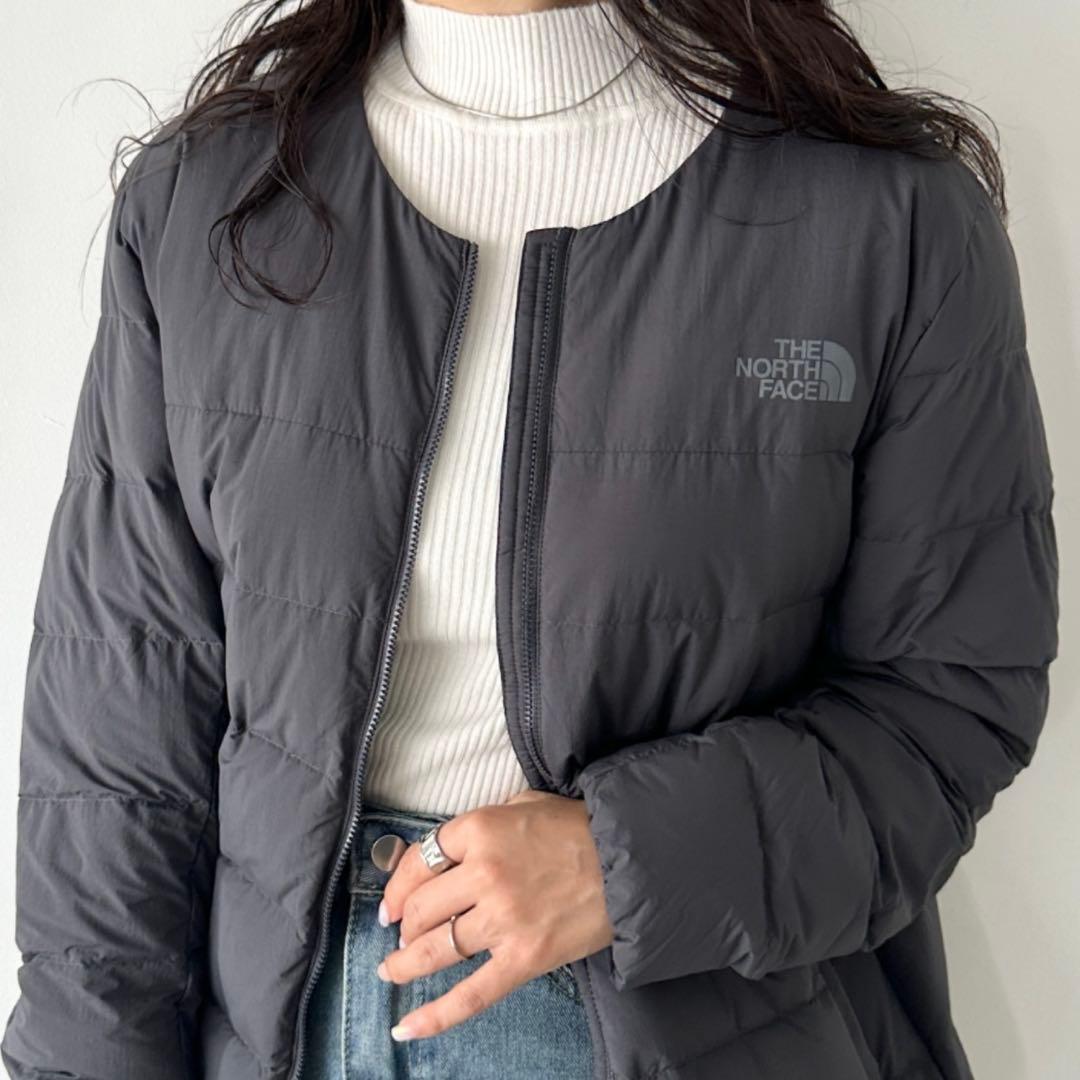 新品 THE NORTH FACE ノーカラー ブルゾン ダウンジャケット
