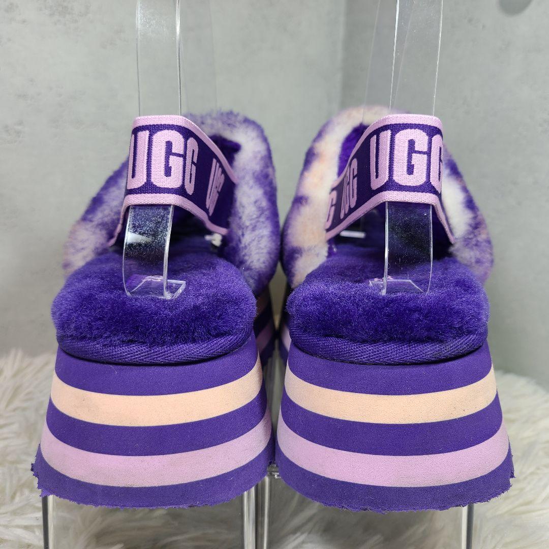 【アグ】Disco Marble Slide ヴァイオレットナイト　厚底サンダル