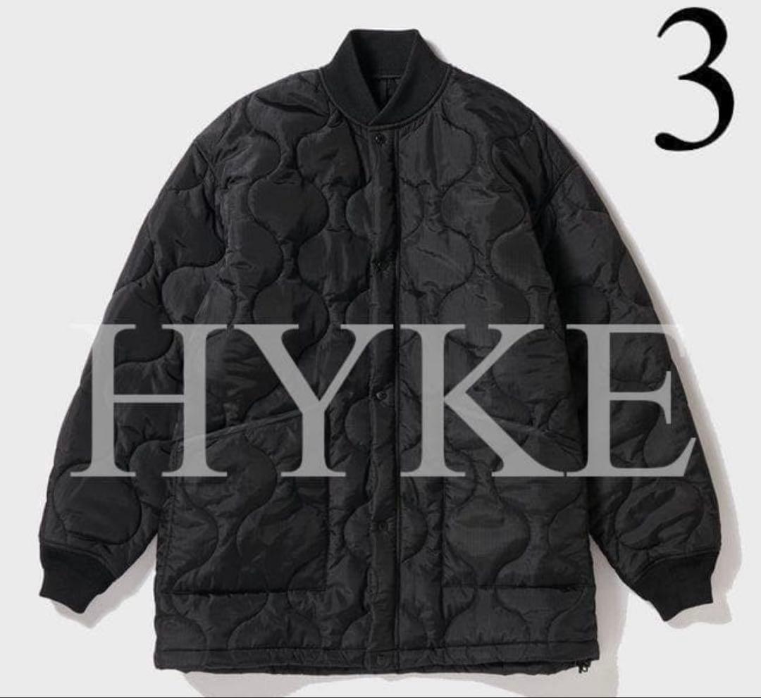 HYKE　25AW　キルティングジャケット　コート　 CWU-9　QUILTED