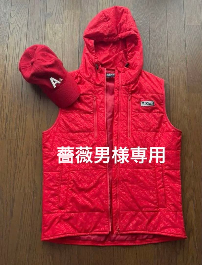 ARCHIVIO フード付きベストキャップ