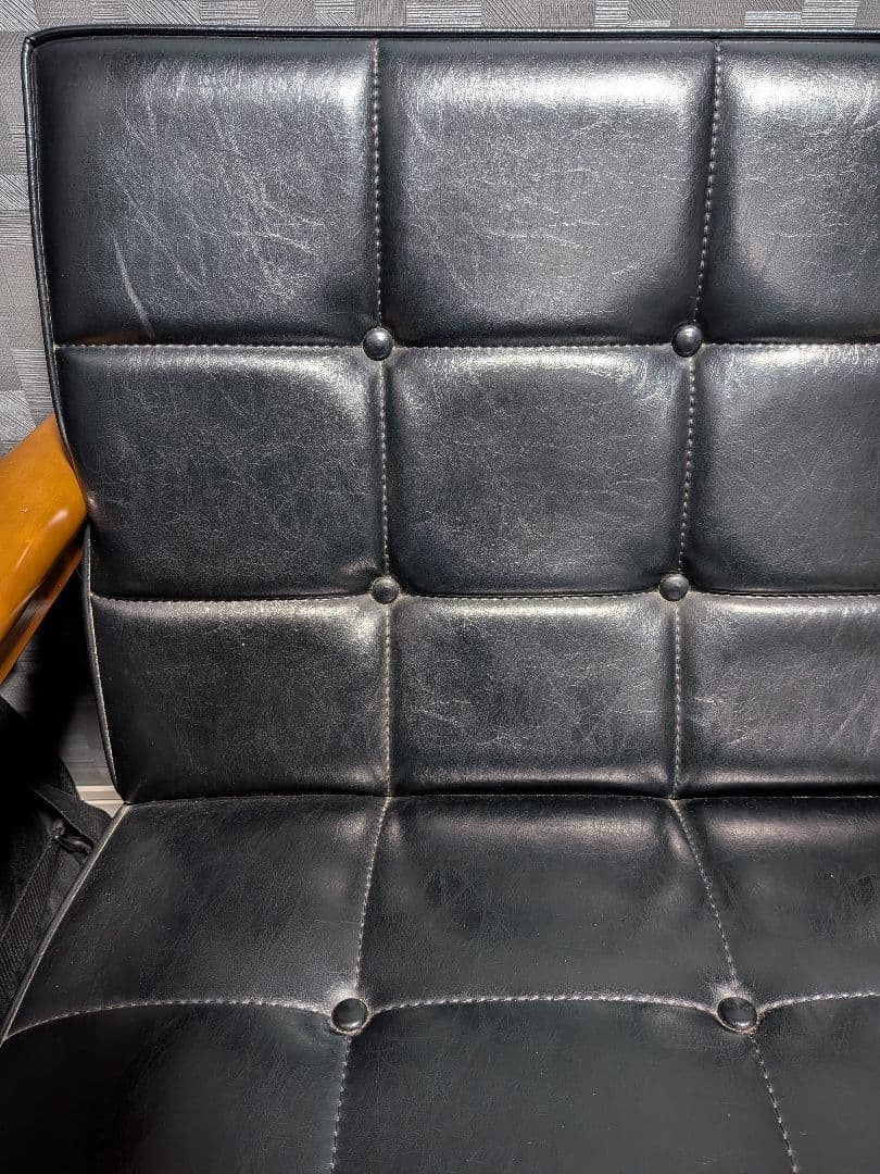 カリモク60 Kチェア 2シーター 2人用 黒 モダン