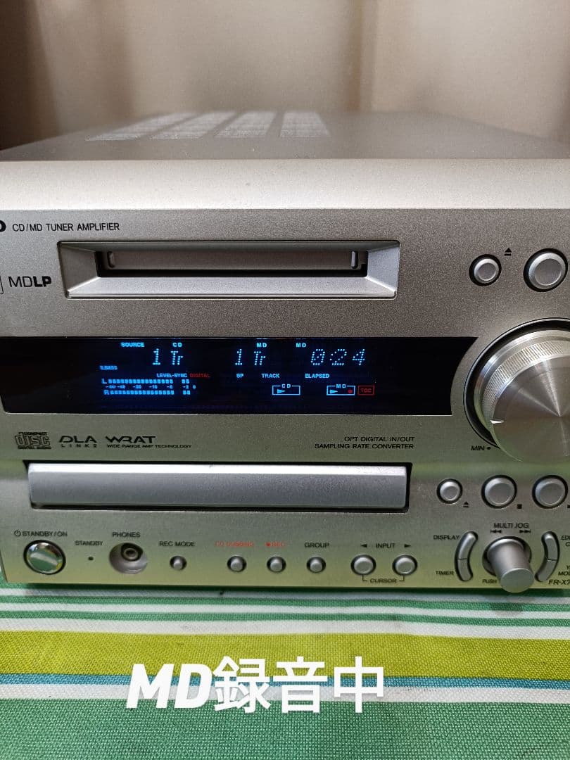 ONKYO FR-X7A CD,MD,FM/AM 整備済完動品 リモコン付