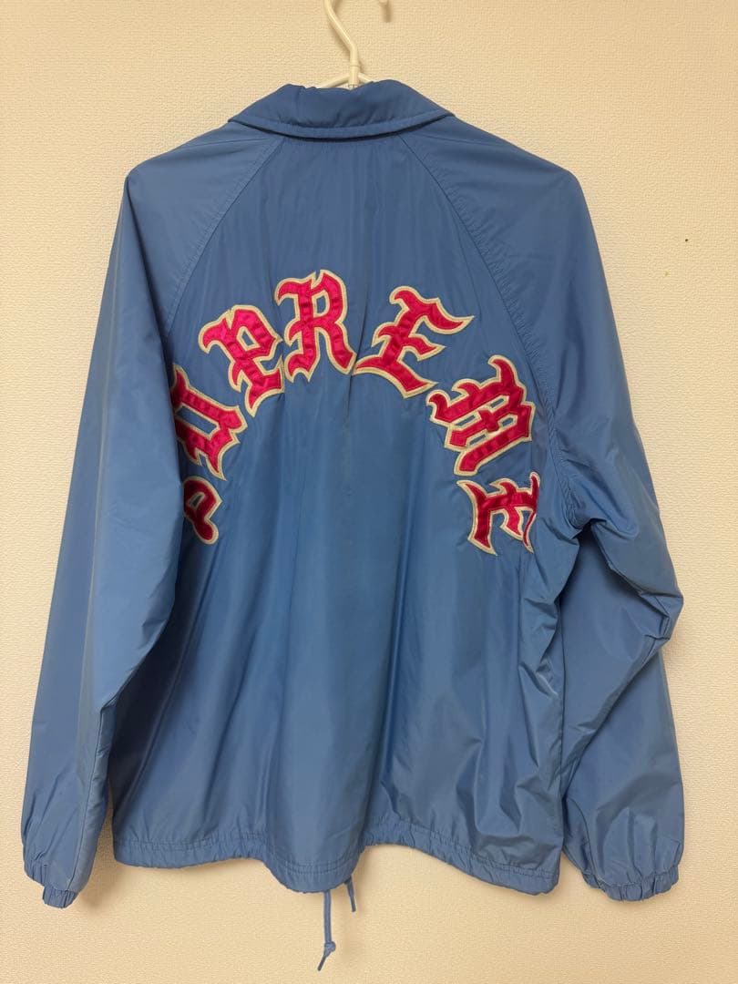 Supreme　week11 コーチナイロンジャケット 青 S レシートあり