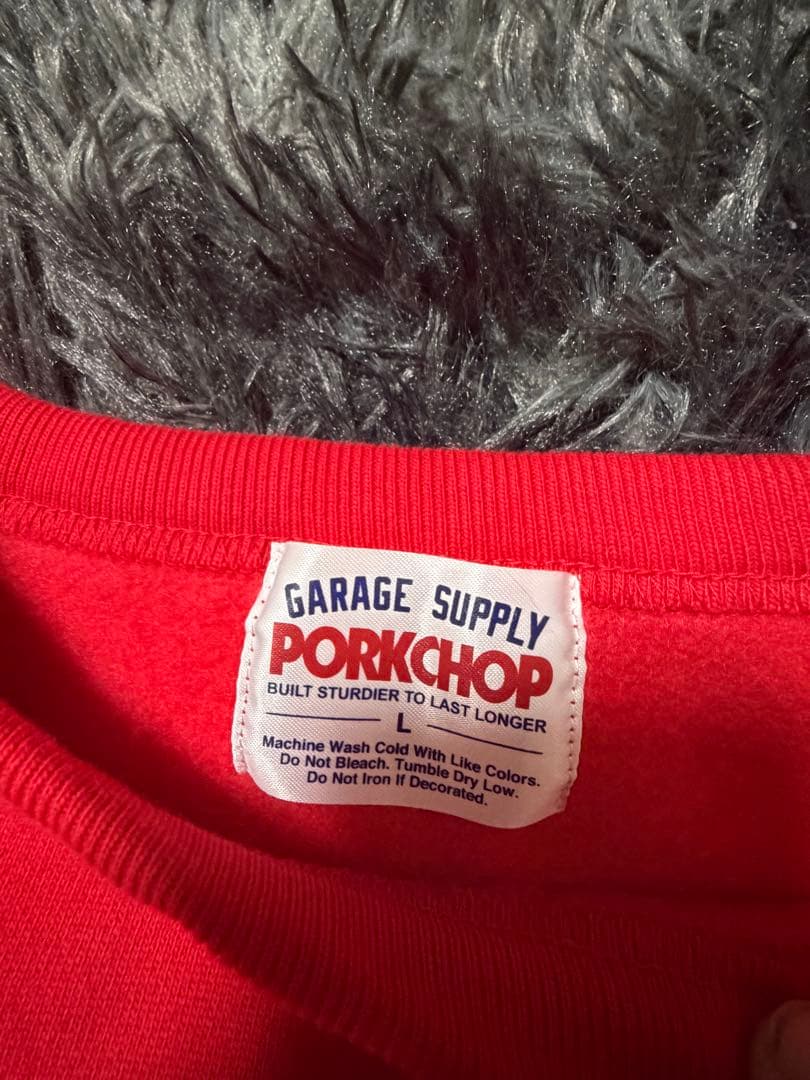 PORKCHOP×MASSESレッド スウェット