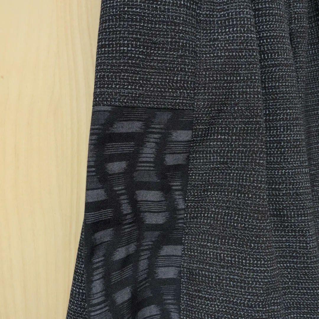 書生絣、久留米絣のワイドギャザーパンツ☆ハンドメイド