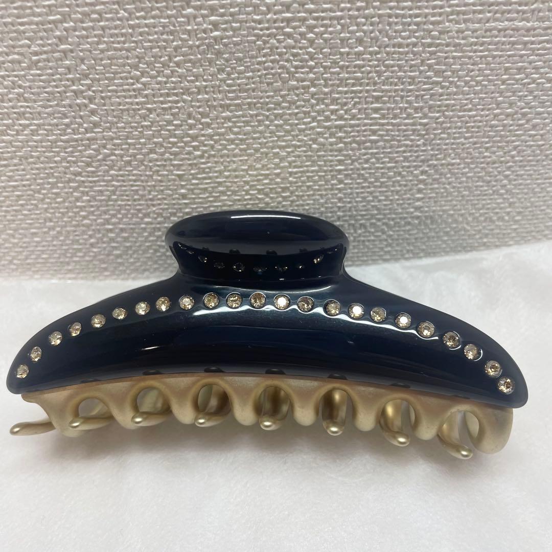 acca ヘアクリップ　ティアラクイーン ブラック/ゴールド 大 L