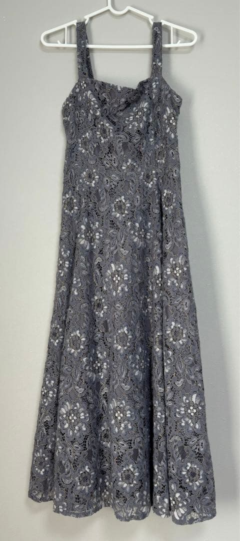 【着用1回だけ】お呼ばれドレスM・イヤリング・バック・ネックレスの小物付セット