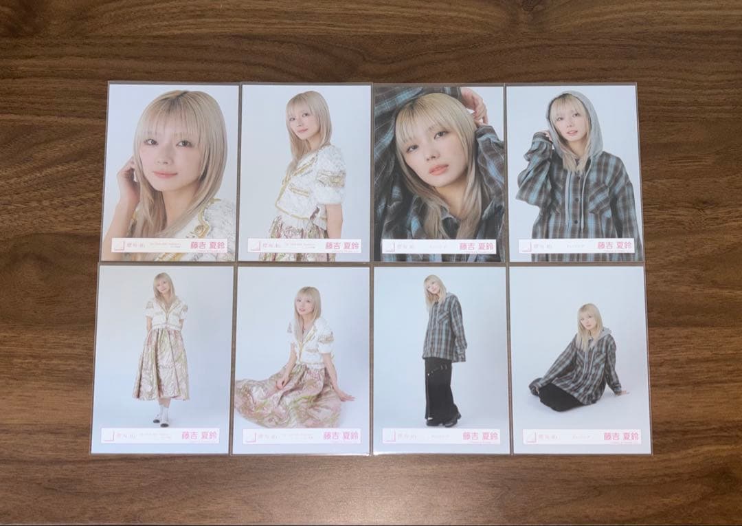 櫻坂46 藤吉夏鈴 生写真 Addiction ライブ衣装 チェックコーデ