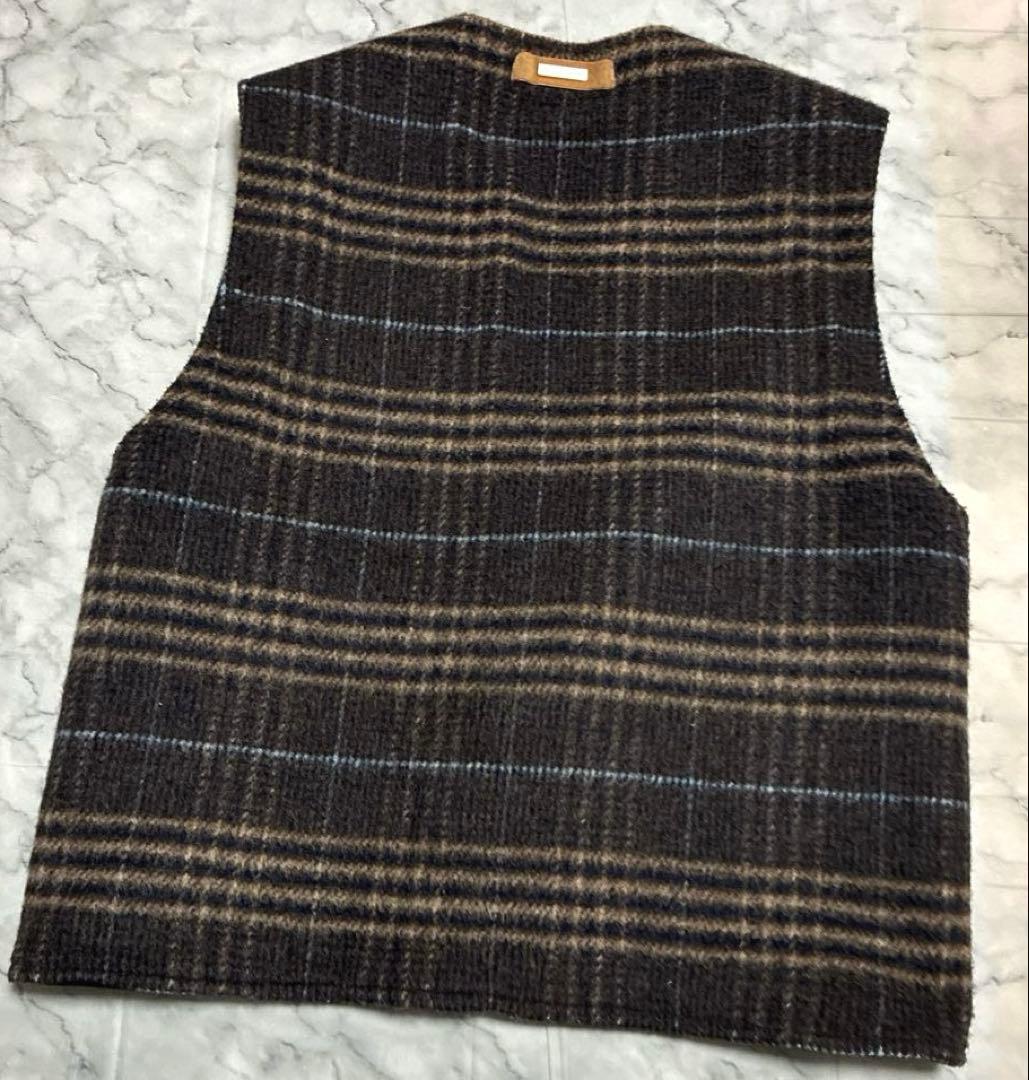 【希少 完売品】AMBERGLEAM アンバーグリーム リバーシブルウールベスト